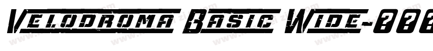Velodroma Basic Wide字体转换